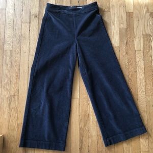 Madewell Navy blue corduroy culottes